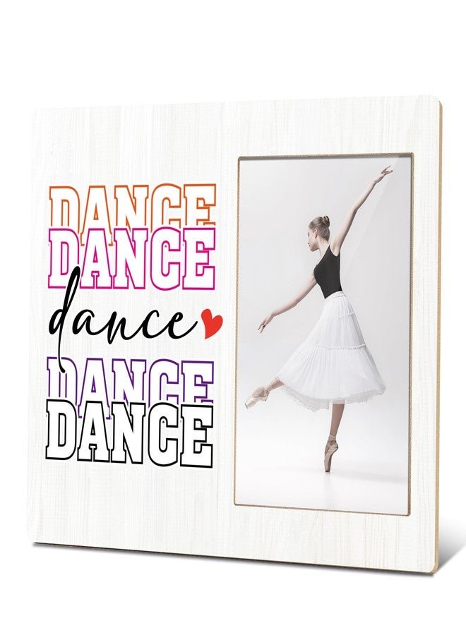 BXVRT Women Dance Photo Frame, Dancing Picture Frame, 8x10 inches, Wooden Frame, Dance Color, Appreciation Theme, Rustic Style, Tabletop & Wall Mountable - Image 1